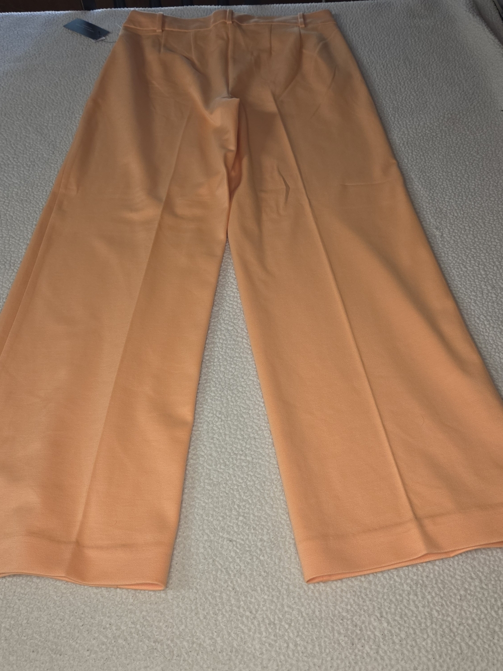 Tommy Hilfiger Wide-Leg Peach Women's Trousers Size 10 NWT - Picture 6 of 10